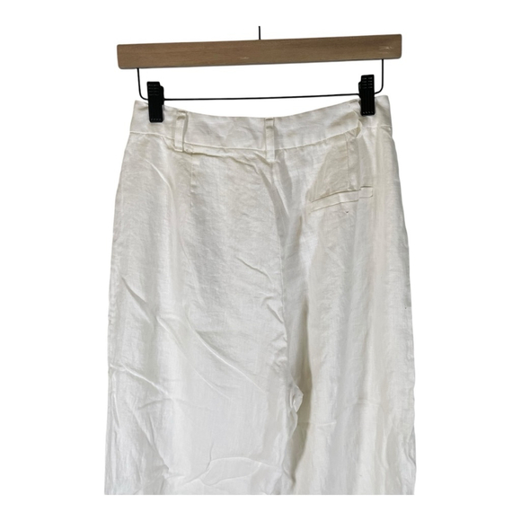 Dissh Womens Wide Leg Pants White Size 4 Casual Boho Pedal Pushers Night Out - Picture 5 of 10
